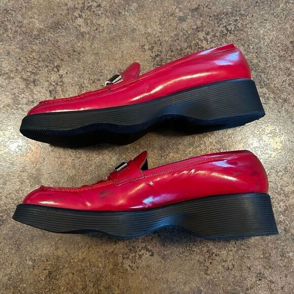 GUCCI size 35 Red Patent Leather Shoes Slides - Picture 10 of 14